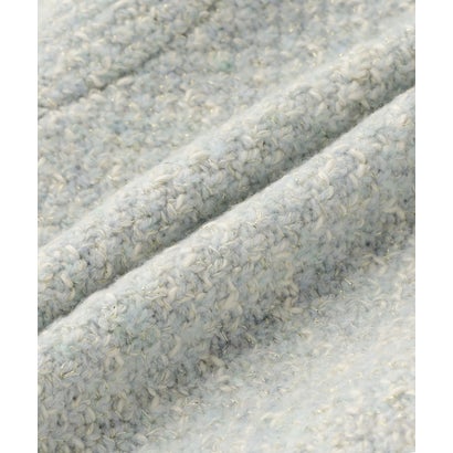 ナチュラルビューティーベーシック NATURAL BEAUTY BASIC フリンジトリムツイードカーディガン （ブルー2）｜詳細画像