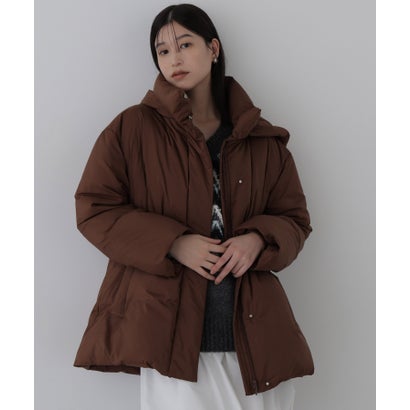 ナチュラルビューティーベーシック NATURAL BEAUTY BASIC フーデットミドルダウン （ブラック）｜詳細画像