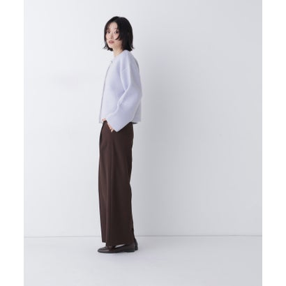 ナチュラルビューティーベーシック NATURAL BEAUTY BASIC 接結ニットジャケット （ラベンダー系2）｜詳細画像
