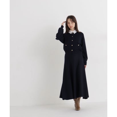 ナチュラルビューティーベーシック NATURAL BEAUTY BASIC ダブルフェイスニットセットアップ （アイボリー1）｜詳細画像