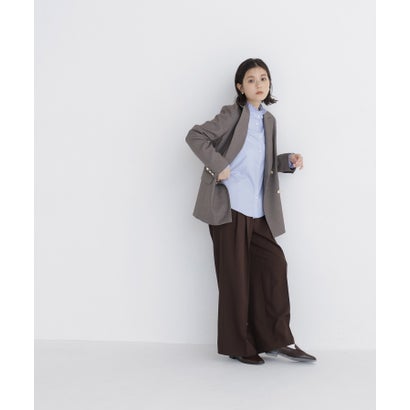 ナチュラルビューティーベーシック NATURAL BEAUTY BASIC ダブルブレストボクシージャケットⅡ （ミディアムグレー）｜詳細画像