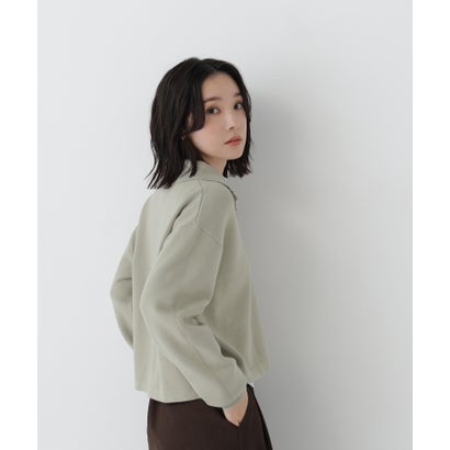 ナチュラルビューティーベーシック NATURAL BEAUTY BASIC スキッパーニット （ベージュ）｜詳細画像