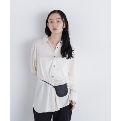 ナチュラルビューティーベーシック NATURAL BEAUTY BASIC 〈N.〉グロッシーベッシークシャツ （コーラルピンク）｜詳細画像