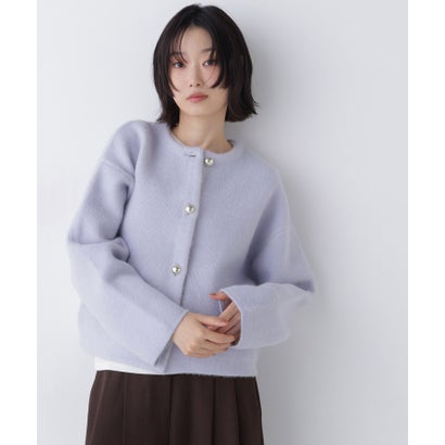 ナチュラルビューティーベーシック NATURAL BEAUTY BASIC 接結ニットジャケット （アイボリー系2）｜詳細画像