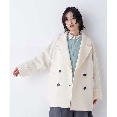 ナチュラルビューティーベーシック NATURAL BEAUTY BASIC クルーネックニット （レッド）｜詳細画像