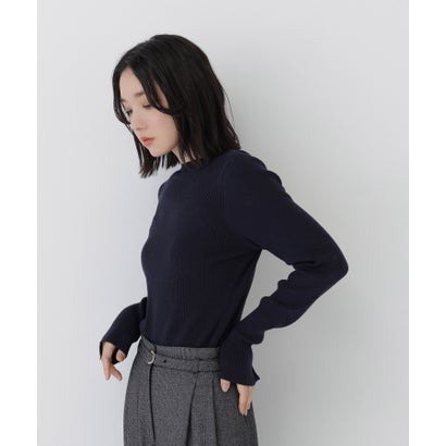 ナチュラルビューティーベーシック NATURAL BEAUTY BASIC ベーシックタートルニット （ピンク）｜詳細画像