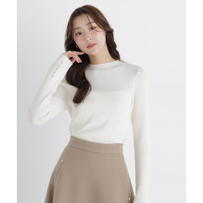 ナチュラルビューティーベーシック NATURAL BEAUTY BASIC ベーシックタートルニット （ピンク）｜詳細画像