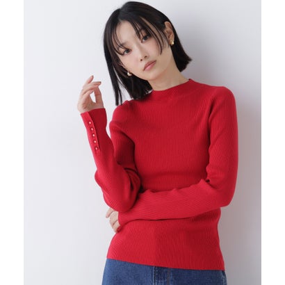 ナチュラルビューティーベーシック NATURAL BEAUTY BASIC ベーシックタートルニット （ピンク）｜詳細画像