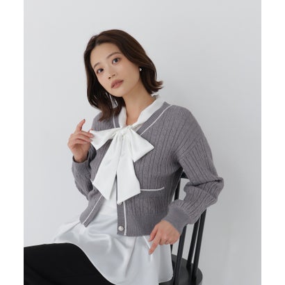 ナチュラルビューティーベーシック NATURAL BEAUTY BASIC チルデンカーディガン （ネイビー系2）｜詳細画像