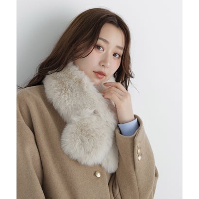 ナチュラルビューティーベーシック NATURAL BEAUTY BASIC フェイクファーティペット （モカ）｜詳細画像