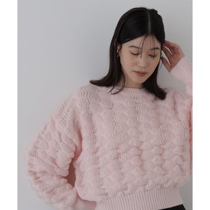 ナチュラルビューティーベーシック NATURAL BEAUTY BASIC ポコポコニット （グレー）｜詳細画像