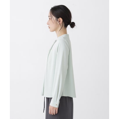 ナチュラルビューティーベーシック NATURAL BEAUTY BASIC フロントタックブラウス （ネイビー）｜詳細画像