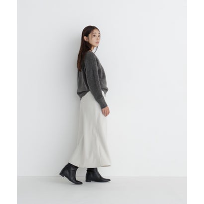 ナチュラルビューティーベーシック NATURAL BEAUTY BASIC ヴィンテージツイルナロースカート （ブラウン）｜詳細画像