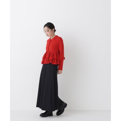 ナチュラルビューティーベーシック NATURAL BEAUTY BASIC ヴィンテージツイルナロースカート （ブラウン）｜詳細画像