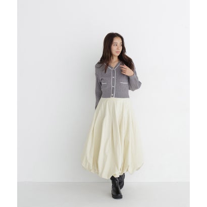 ナチュラルビューティーベーシック NATURAL BEAUTY BASIC タックバルーンスカート （オフホワイト1）｜詳細画像