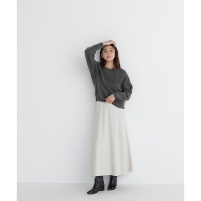 ナチュラルビューティーベーシック NATURAL BEAUTY BASIC ヴィンテージツイルナロースカート （ブラック）｜詳細画像