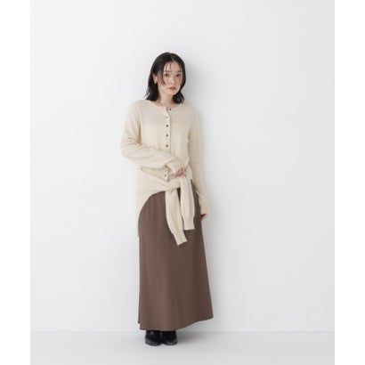 ナチュラルビューティーベーシック NATURAL BEAUTY BASIC ヴィンテージツイルナロースカート （ブラック）｜詳細画像