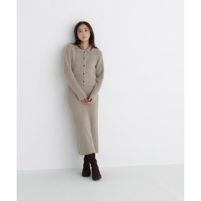 ナチュラルビューティーベーシック NATURAL BEAUTY BASIC スパンコールラメニットセットアップ （オフホワイト1）｜詳細画像