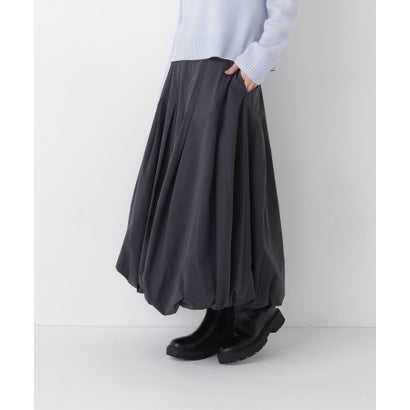ナチュラルビューティーベーシック NATURAL BEAUTY BASIC タックバルーンスカート （ペールイエロー）｜詳細画像