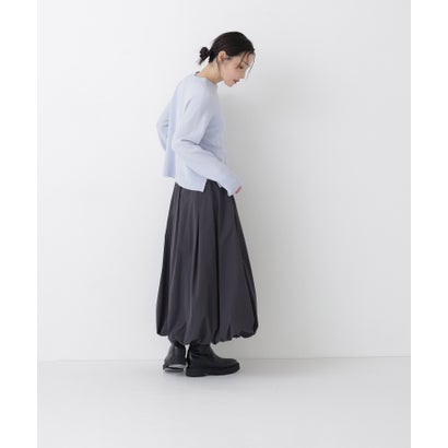 ナチュラルビューティーベーシック NATURAL BEAUTY BASIC タックバルーンスカート （ペールイエロー）｜詳細画像