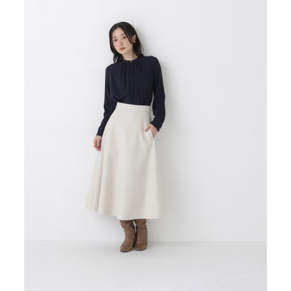 ナチュラルビューティーベーシック NATURAL BEAUTY BASIC フロントタックブラウス （オフホワイト1）｜詳細画像