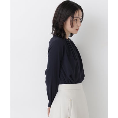 ナチュラルビューティーベーシック NATURAL BEAUTY BASIC フロントタックブラウス （オフホワイト1）｜詳細画像