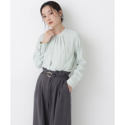 ナチュラルビューティーベーシック NATURAL BEAUTY BASIC フロントタックブラウス （オフホワイト1）｜詳細画像