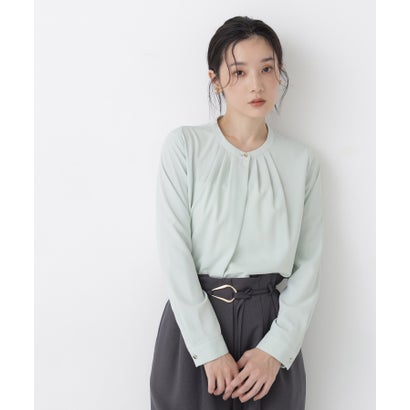 ナチュラルビューティーベーシック NATURAL BEAUTY BASIC フロントタックブラウス （オフホワイト1）｜詳細画像