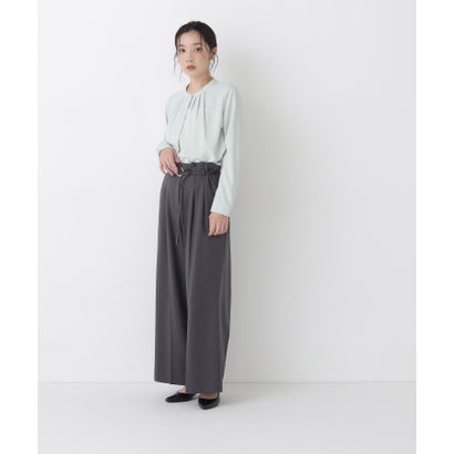 ナチュラルビューティーベーシック NATURAL BEAUTY BASIC フロントタックブラウス （オフホワイト1）｜詳細画像