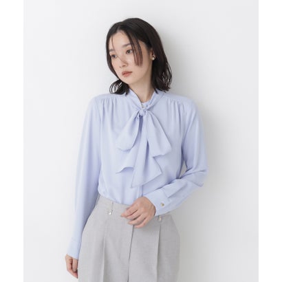 ナチュラルビューティーベーシック NATURAL BEAUTY BASIC 2wayリボンボウタイブラウス （オフホワイト1）｜詳細画像