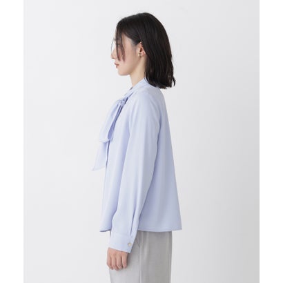 ナチュラルビューティーベーシック NATURAL BEAUTY BASIC 2wayリボンボウタイブラウス （ライトイエロー）｜詳細画像