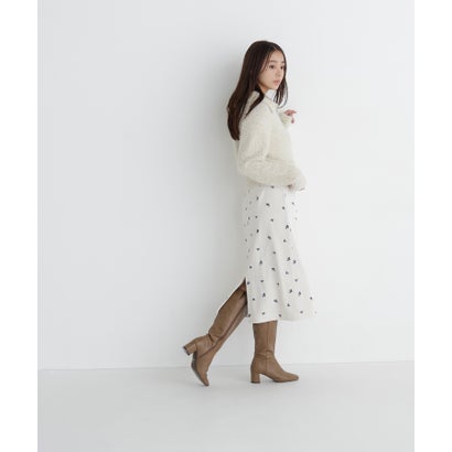 ナチュラルビューティーベーシック NATURAL BEAUTY BASIC フェザーラメ混ニット （オフ系2）｜詳細画像