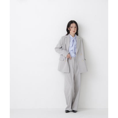 ナチュラルビューティーベーシック NATURAL BEAUTY BASIC ダブルブレストボクシージャケット SETUP （パウダーピンク2）｜詳細画像
