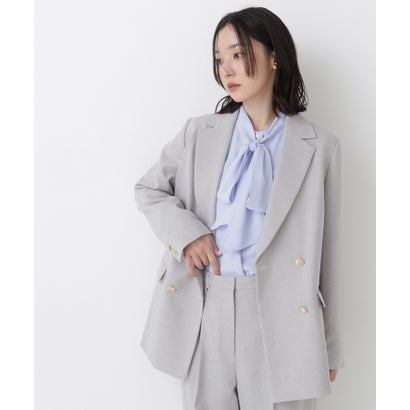 ナチュラルビューティーベーシック NATURAL BEAUTY BASIC ダブルブレストボクシージャケット SETUP （パウダーピンク2）｜詳細画像