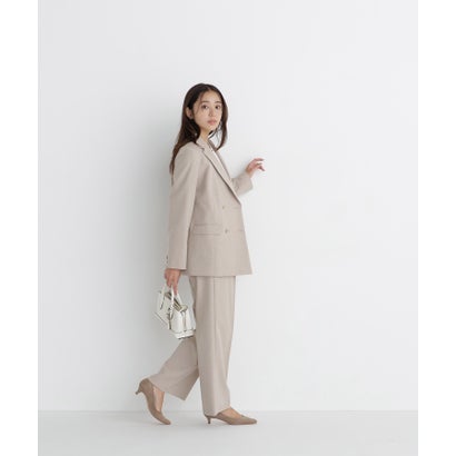 ナチュラルビューティーベーシック NATURAL BEAUTY BASIC ダブルブレストボクシージャケット SETUP （ネイビー）｜詳細画像