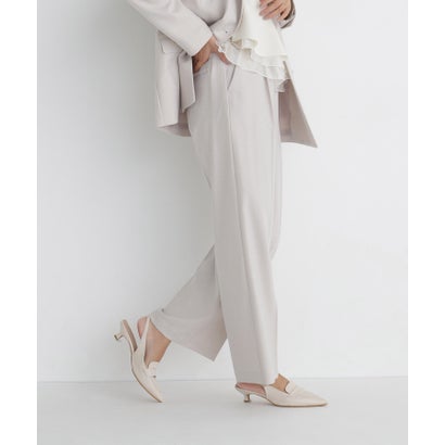 ナチュラルビューティーベーシック NATURAL BEAUTY BASIC ダブルブレストボクシー SETUP セミワイドパンツ （ネイビー）｜詳細画像