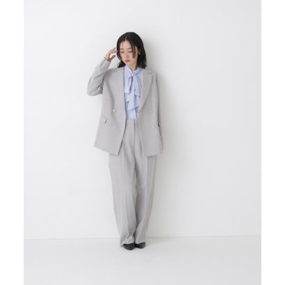 ナチュラルビューティーベーシック NATURAL BEAUTY BASIC ダブルブレストボクシー SETUP セミワイドパンツ （パウダーピンク2）｜詳細画像