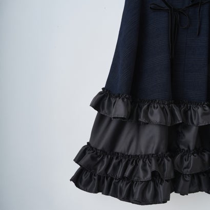 スリーブレスラッフルドレス（Sleeveless Ruffle Dress） （NAVY）｜詳細画像