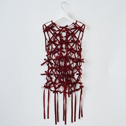 ベルベットリボントップス（Velvet Ribbon Tops） （RED）｜詳細画像