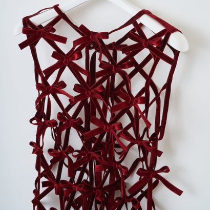 ベルベットリボントップス（Velvet Ribbon Tops） （RED）｜詳細画像