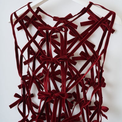 ベルベットリボントップス（Velvet Ribbon Tops） （RED）｜詳細画像