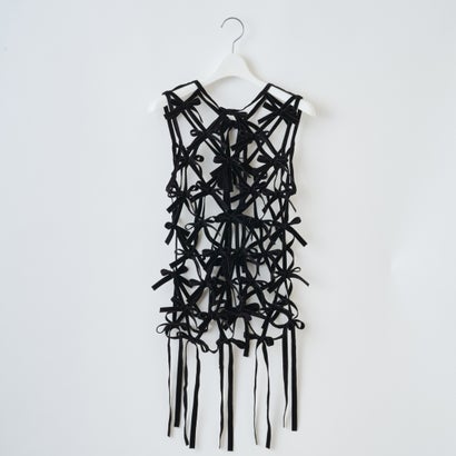 ベルベットリボントップス（Velvet Ribbon Tops） （BLACK）｜詳細画像