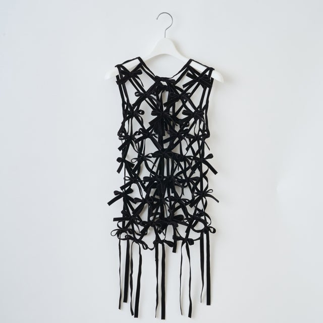 ベルベットリボントップス（Velvet Ribbon Tops） （BLACK）