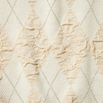 アーガイルニットドッキングスウェット（Argyle Knit Docking Sweat） （Ivory）｜詳細画像