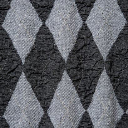 アーガイルニットドッキングスウェット（Argyle Knit Docking Sweat） （gray）｜詳細画像