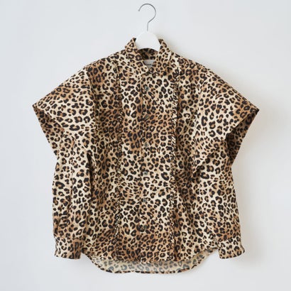レオパードスリーブボリュームシャツ（Leopard-Sleeve Volume Shirt） （leopard）｜詳細画像