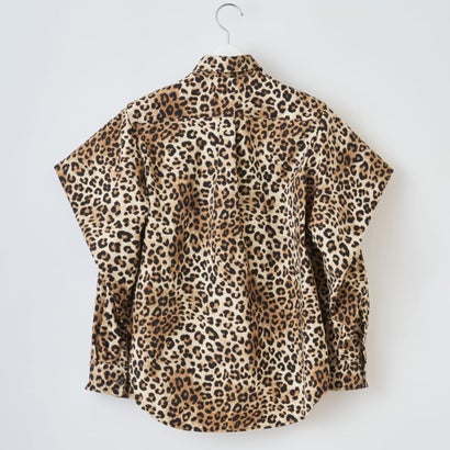 レオパードスリーブボリュームシャツ（Leopard-Sleeve Volume Shirt） （leopard）｜詳細画像