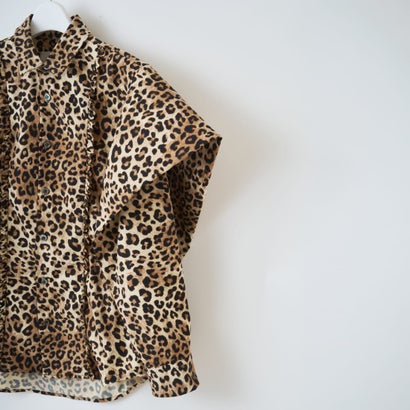 レオパードスリーブボリュームシャツ（Leopard-Sleeve Volume Shirt） （leopard）｜詳細画像
