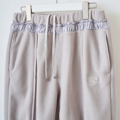 リーボック クロップドフリースパンツ ウィズリボンヘム（Reebok Cropped Fleece Pants With Ribbon Hem） （GRAY）｜詳細画像