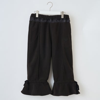 リーボック クロップドフリースパンツ ウィズリボンヘム（Reebok Cropped Fleece Pants With Ribbon Hem） （BLACK）｜詳細画像